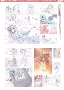 Page 205 of Sen no Hatou, Tsukisome no Kouki Visual Fanbook - preview thumbnail