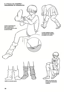 Page 99 of Le dessin du Manga 04 - Personnages feminin, Attitudes, Expressions [French]] - preview thumbnail
