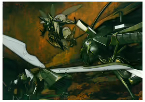 Page 195 of Full Metal Daemon Muramasa Visual Fan Book TECH GIAN STYLE - preview thumbnail