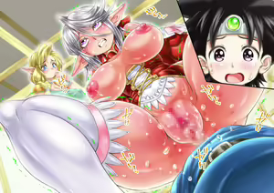 Page 382 of Elf-zoku no Youbo ga Hito-zoku no Youshi Chinko ni Mesu Ochi saserareru Hanashi - preview thumbnail