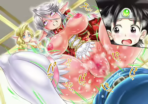 Page 384 of Elf-zoku no Youbo ga Hito-zoku no Youshi Chinko ni Mesu Ochi saserareru Hanashi - preview thumbnail