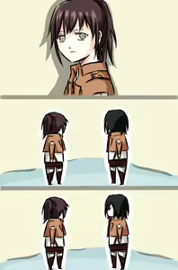 Page 65 of How to Improve Your Relationship with Mikasa | Как тебе подружиться с Микасой? - preview thumbnail