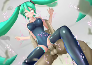 Page 196 of Kyonyuu Sukumizu Miku-san no Hamedori Namahousou - preview thumbnail
