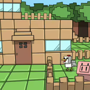 Page 70 of Minecraft <Koukou Daibouken> Ch.1-3 - preview thumbnail