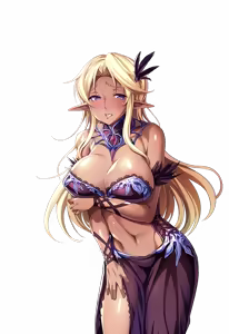 Page 59 of Namaiki Dark Elf 3-shimai ga Boku ni Nakadashi o Motomeru. Character CGs & Background - preview thumbnail