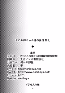 Page 29 of Inu no Onee-chan-tachi no Hatsujou Sairei - preview thumbnail