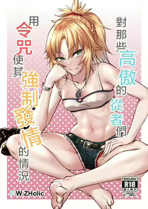 Namaiki na Servant-tachi o Reiju de Kyousei Hatsujou Sasete Mita | 對那些高傲的從者們用令咒使其強制發情的情況 — hentai manga cover on Fhentai