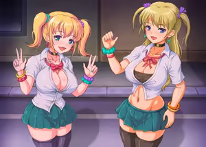 Page 102 of Kinpatsu Kyonyuu Shimai o Inran Gal Bitch-ka Shidou - preview thumbnail