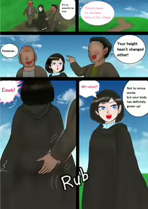 Page 7 of Mahoutsukai wa Loli Kyonyuu Sono Ichi Aozora Sakunyuu | Giant Knockers, Little Witch Chapter 01: Blue sky milking - preview thumbnail