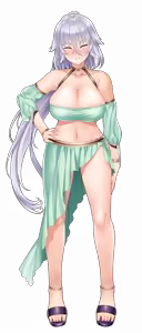 Page 344 of Paizuri Fiancee "Bocchama, Kyou wa Dono Oppai o Meshiagarimasu ka?" Character CGs - preview thumbnail