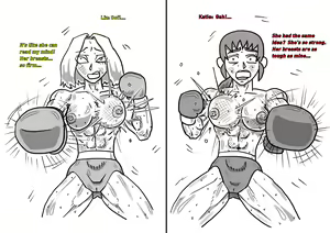 Page 12 of Boxing Girls Katie vs. Liz Rounds 1-4 (English) Plus Bonus Sisters Round - preview thumbnail