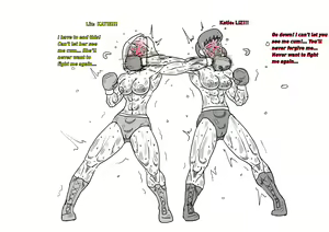 Page 21 of Boxing Girls Katie vs. Liz Rounds 1-4 (English) Plus Bonus Sisters Round - preview thumbnail