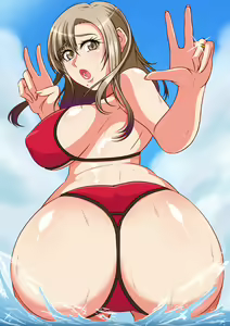Page 108 of Hitozuma Mikiko-san Yarimoku Beach Taiken-dan - preview thumbnail