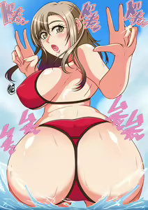 Page 113 of Hitozuma Mikiko-san Yarimoku Beach Taiken-dan - preview thumbnail
