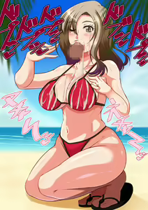 Page 74 of Hitozuma Mikiko-san Yarimoku Beach Taiken-dan - preview thumbnail