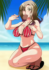 Page 80 of Hitozuma Mikiko-san Yarimoku Beach Taiken-dan - preview thumbnail