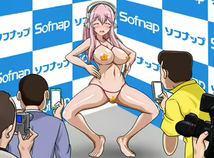 Page 410 of Gakeppuchi Idol Shuuchi Satsueikai 2 ~Mucchiri Kyonyuu de Oshi ni Yowai Gravure Model Super Sonico (29-sai) Misoji Mokuzen de Gakepucchi Hen~ - preview thumbnail