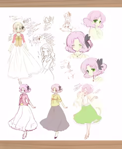 Page 116 of CAFE SOURIRE VISUAL FANBOOK - preview thumbnail