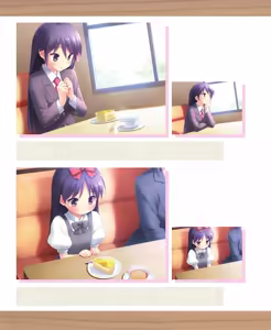 Page 122 of CAFE SOURIRE VISUAL FANBOOK - preview thumbnail