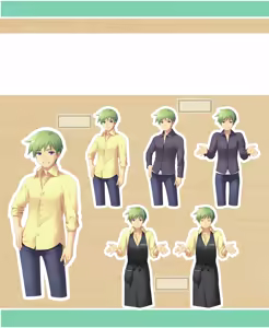 Page 140 of CAFE SOURIRE VISUAL FANBOOK - preview thumbnail