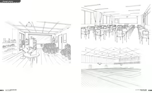 Page 154 of CAFE SOURIRE VISUAL FANBOOK - preview thumbnail