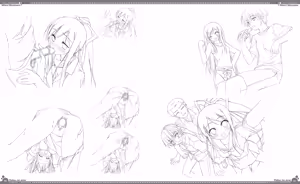Page 105 of Natsu no Ame Visual Fanbook - preview thumbnail