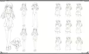 Page 106 of Natsu no Ame Visual Fanbook - preview thumbnail