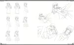 Page 107 of Natsu no Ame Visual Fanbook - preview thumbnail