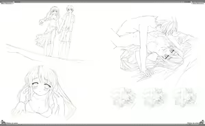 Page 114 of Natsu no Ame Visual Fanbook - preview thumbnail