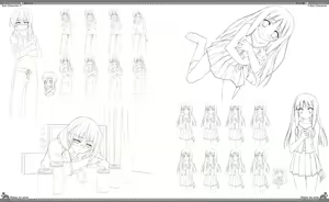 Page 118 of Natsu no Ame Visual Fanbook - preview thumbnail
