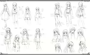 Page 133 of Natsu no Ame Visual Fanbook - preview thumbnail
