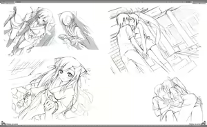 Page 136 of Natsu no Ame Visual Fanbook - preview thumbnail