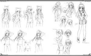 Page 140 of Natsu no Ame Visual Fanbook - preview thumbnail