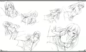 Page 144 of Natsu no Ame Visual Fanbook - preview thumbnail