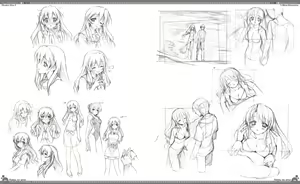 Page 147 of Natsu no Ame Visual Fanbook - preview thumbnail