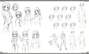 Page 154 of Natsu no Ame Visual Fanbook - preview thumbnail