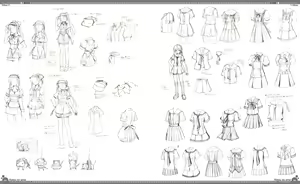 Page 157 of Natsu no Ame Visual Fanbook - preview thumbnail