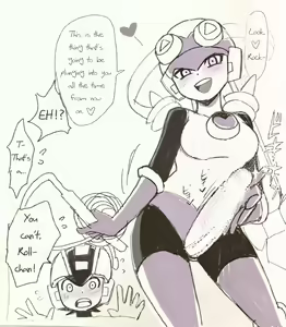 Exe Futanari Dark Roll chan x Rockman — hentai manga cover on Fhentai