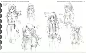 Page 102 of Kurano Kunchi no Futago Jijou Visual Fanbook - preview thumbnail