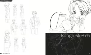 Page 124 of Cafe Sourire Visual Fanbook - preview thumbnail