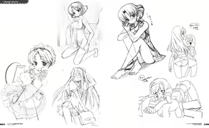 Page 129 of Cafe Sourire Visual Fanbook - preview thumbnail