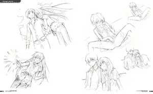 Page 139 of Cafe Sourire Visual Fanbook - preview thumbnail