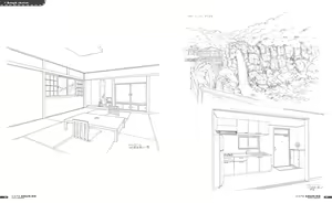 Page 157 of Cafe Sourire Visual Fanbook - preview thumbnail