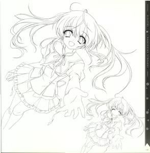 Page 127 of Mashiro-Iro Symphony illustration art book - preview thumbnail