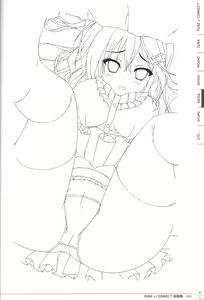 Page 65 of Pure x Connect illustration art book - preview thumbnail