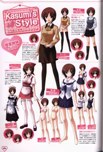 Page 55 of Shakkin Shimai＆Shakkin Shimai2 visual fanbook - preview thumbnail