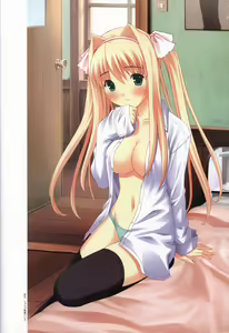 Page 16 of Kono Aozora ni Yakusoku official artbook - preview thumbnail