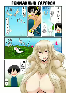Harpy-san ni Tsukamatte. | Пойманный гарпией. — hentai manga cover on Fhentai
