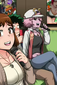 Page 2 of Boku no Harem Academia Rakugaki: Ochako to Mina no Jidori - preview thumbnail