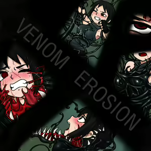 VENOM EROSION【PIXIV】BY:BLACKFTOS — hentai manga cover on Fhentai